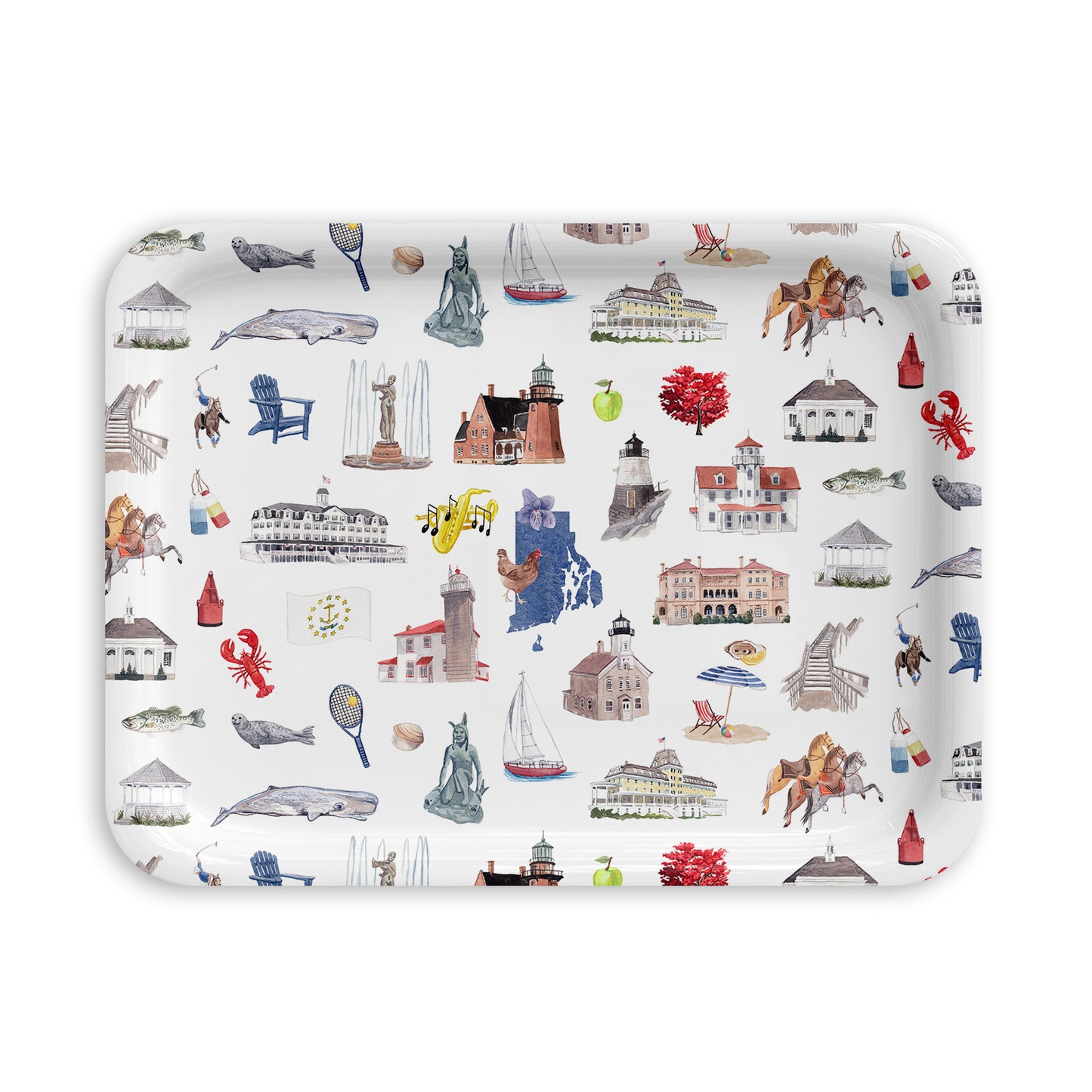 Rhode Island Forever! Birchwood Serving Tray