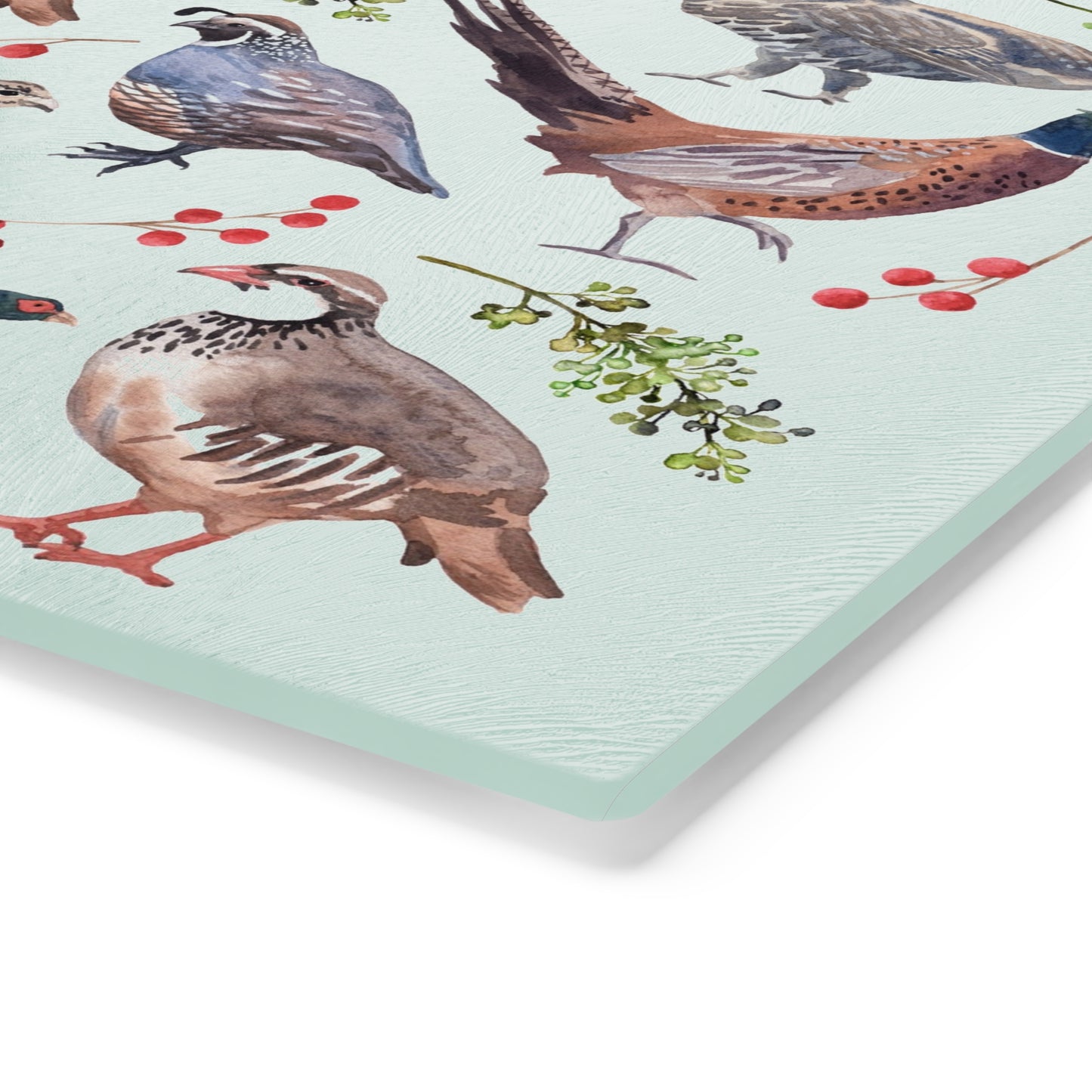 Birds Of A Feather Tempered Glass Cutting Board