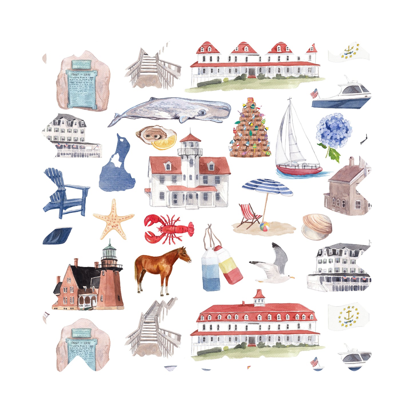 Block Island Forever! Luxury Gift Wrap
