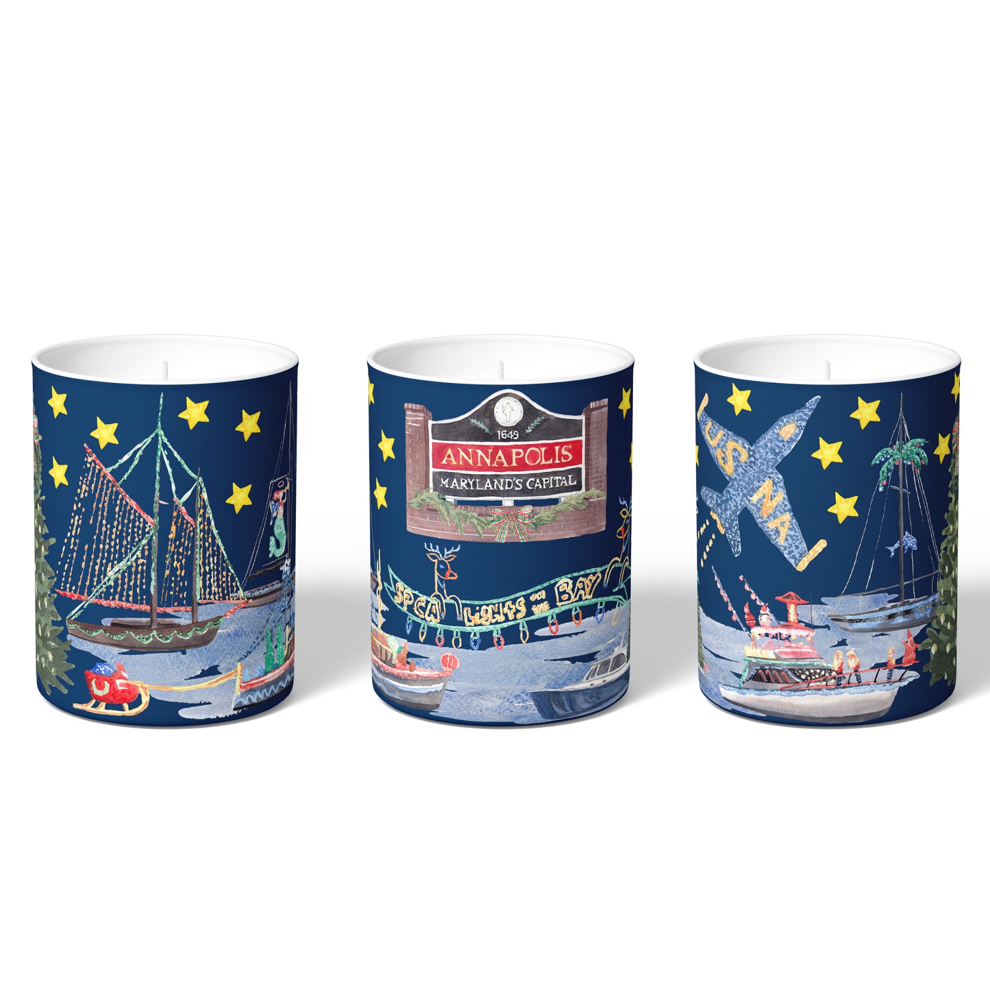 Annapolis Christmas Candle Tartan & Pine™