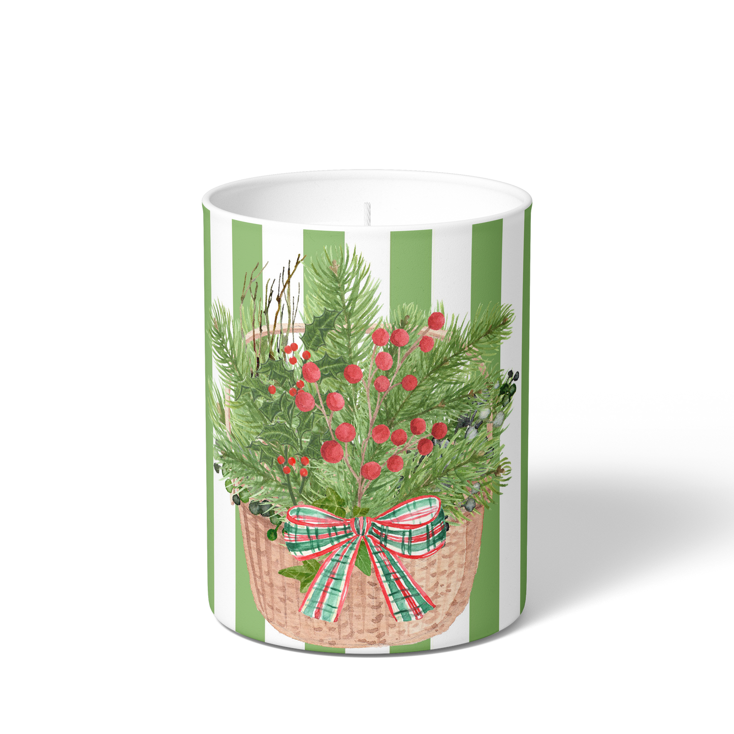 Holiday Candle Tartan & Pine™ Christmas Basket