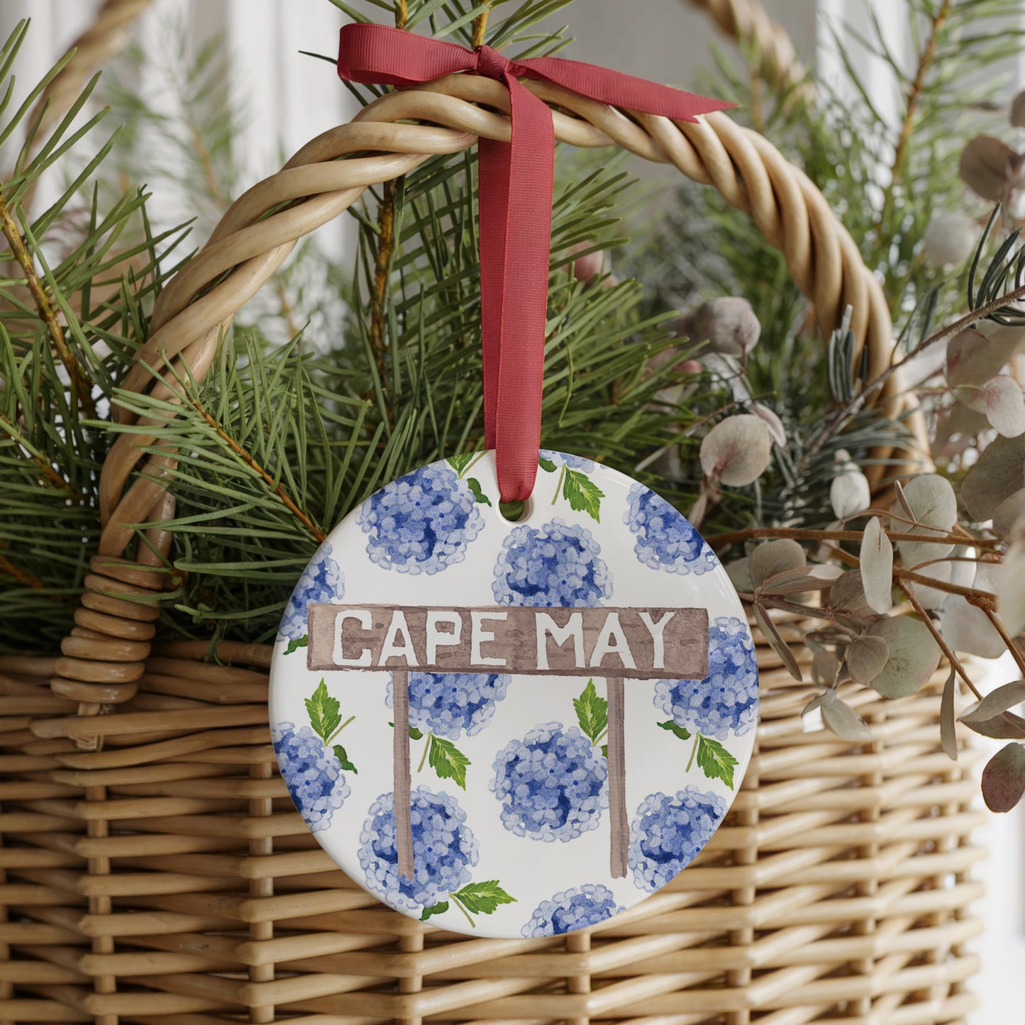 Cape May Forever! Two Sided Ornament With Gift Box