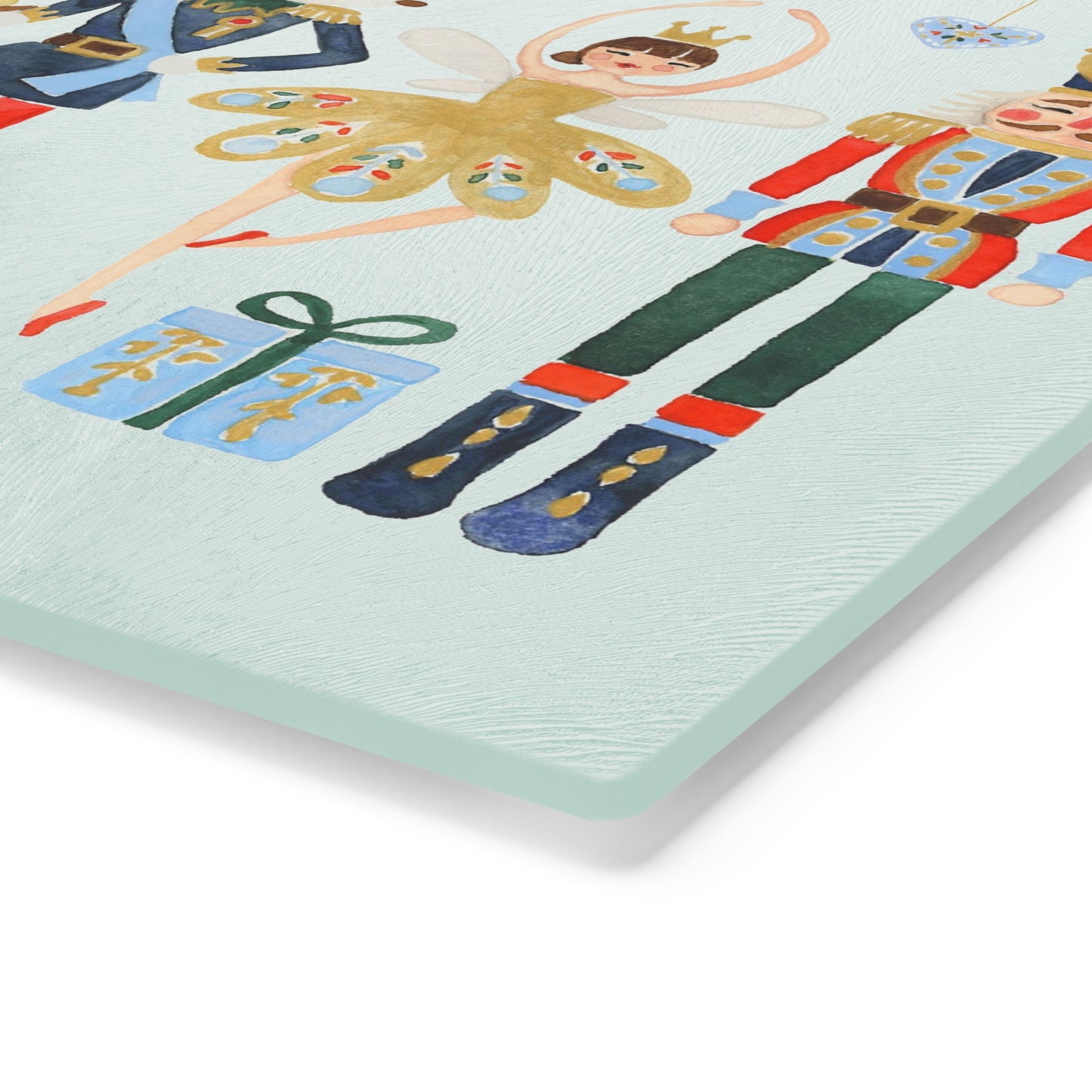 Tempered Glass Cutting Board - Nutcracker Christmas