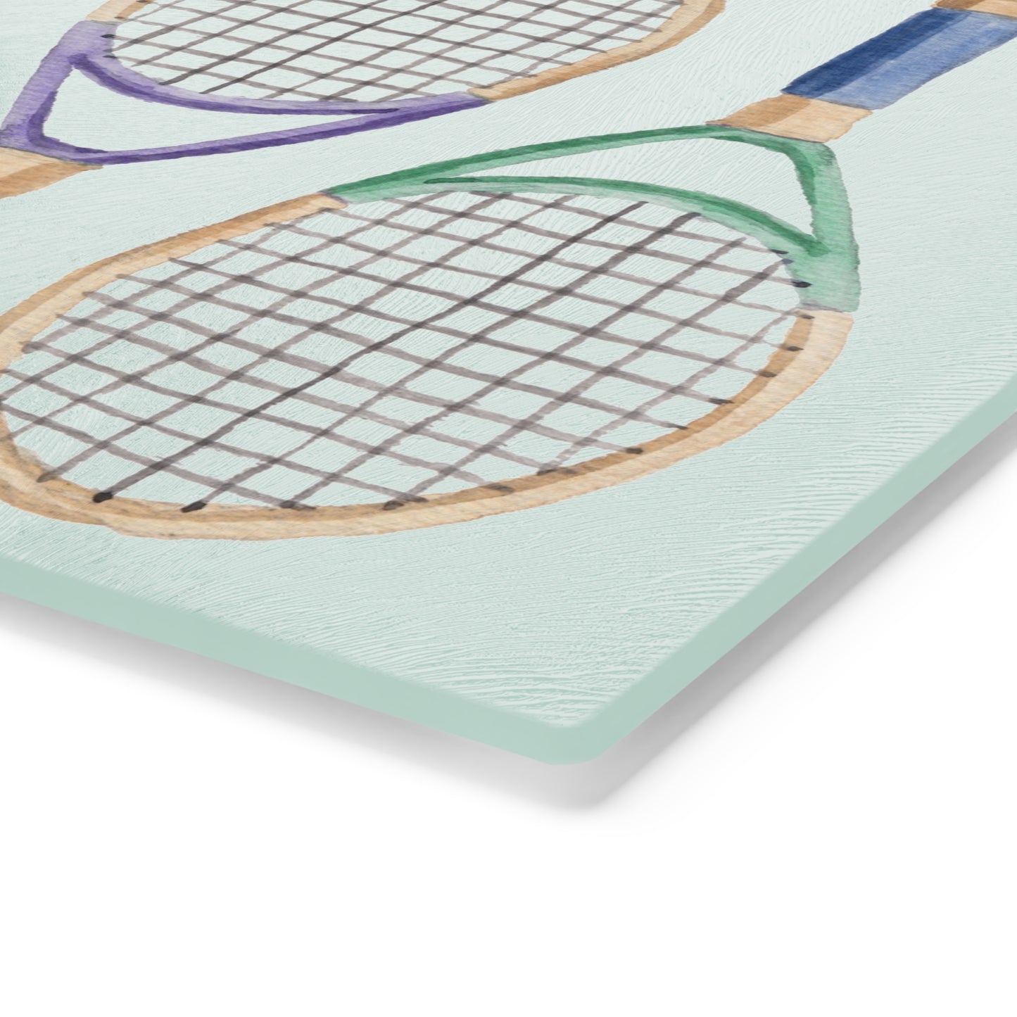 Tempered Glass Cutting Board - What A Raquet