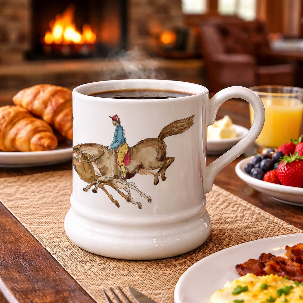 J. Fox Giddy Up Equestrian Mug
