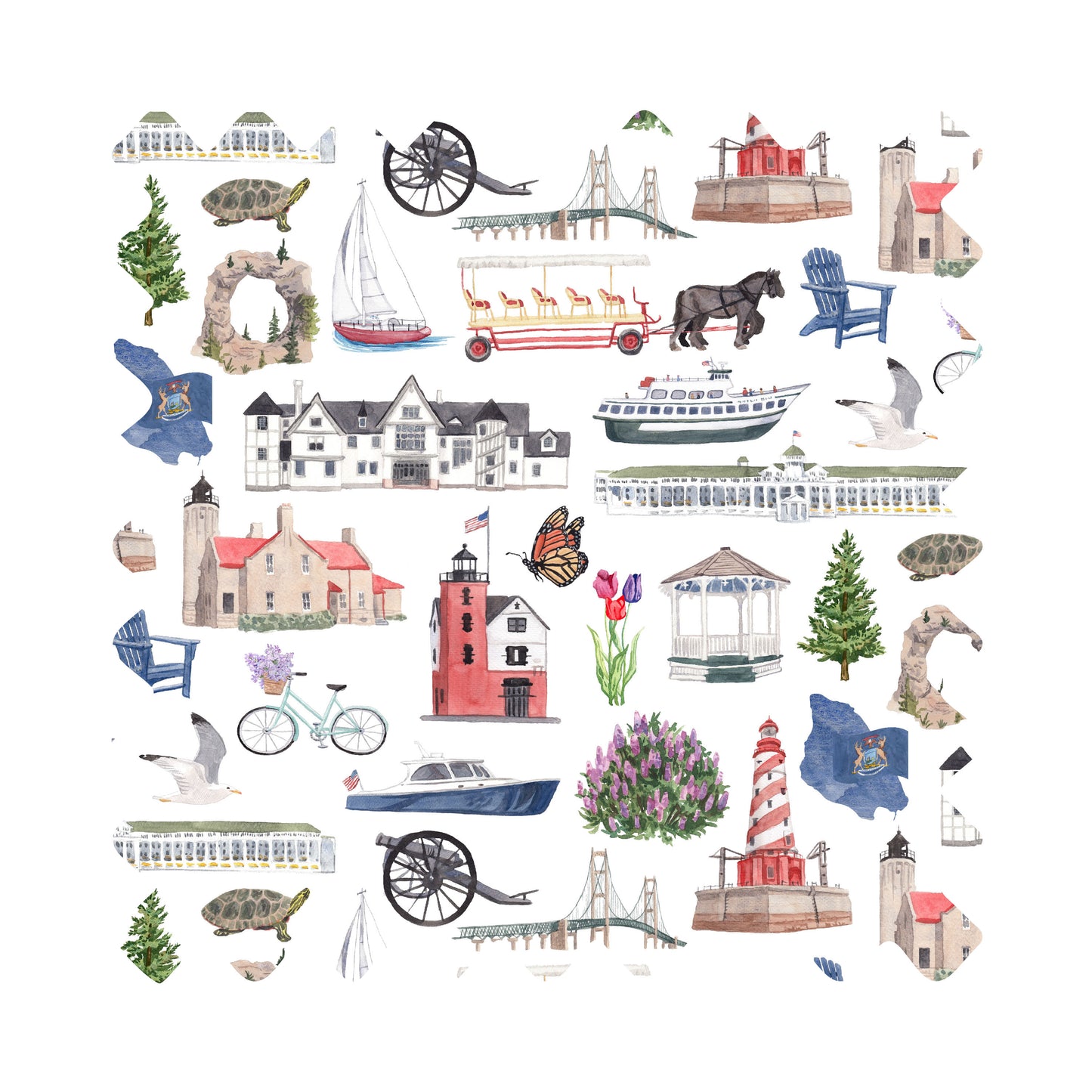 Mackinac Island Forever! Luxury Gift Wrap