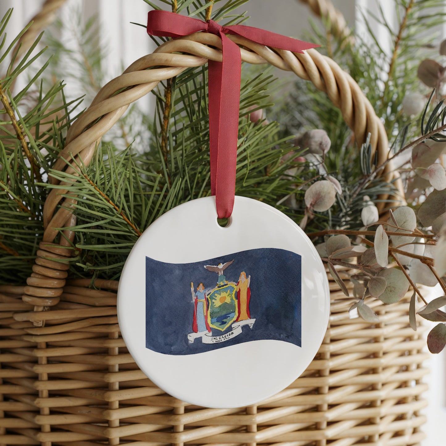 Long Island / The Hamptons Forever! Two Sided Ornament With Gift Box