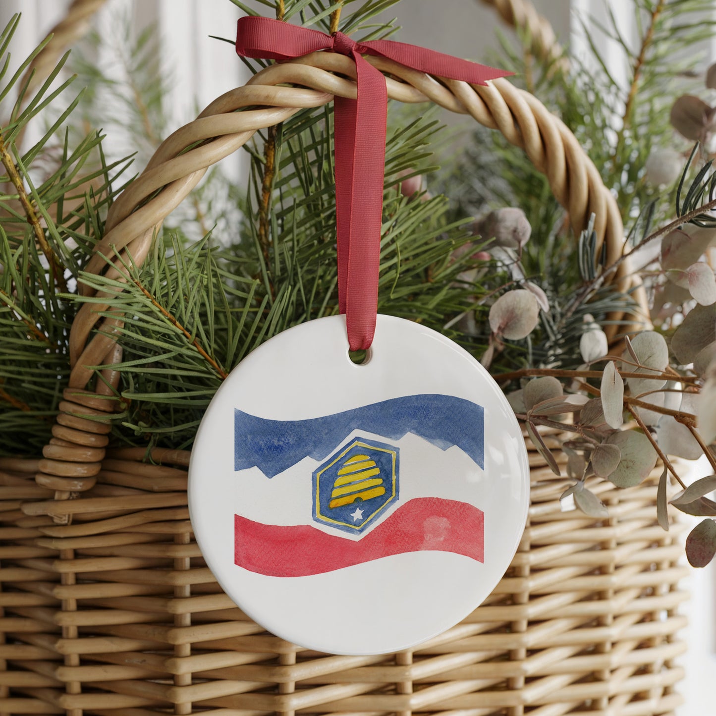 Utah Forever! Two Sided Ornament With Gift Box