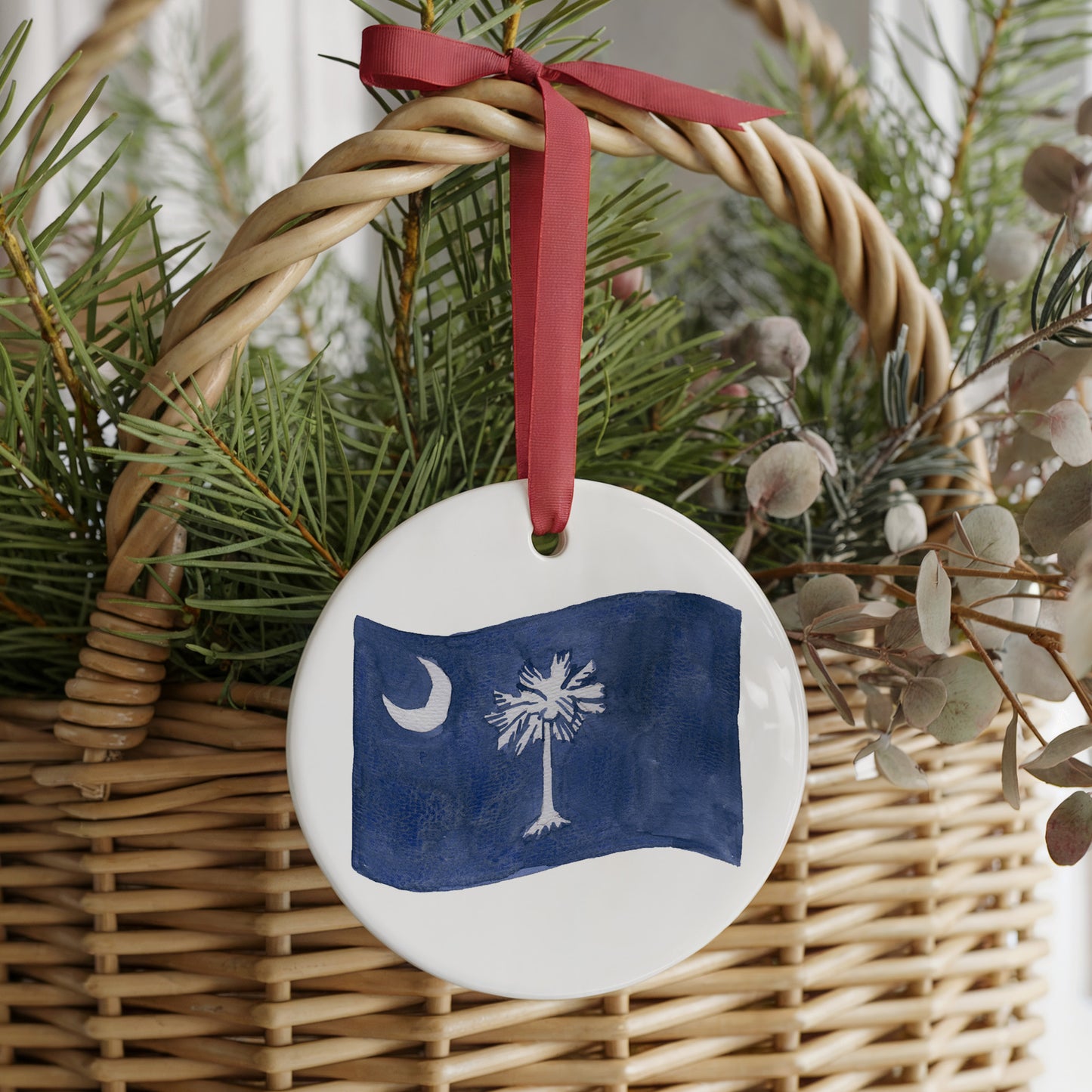 South Carolina Forever! Two Sided Ornament With Gift Box