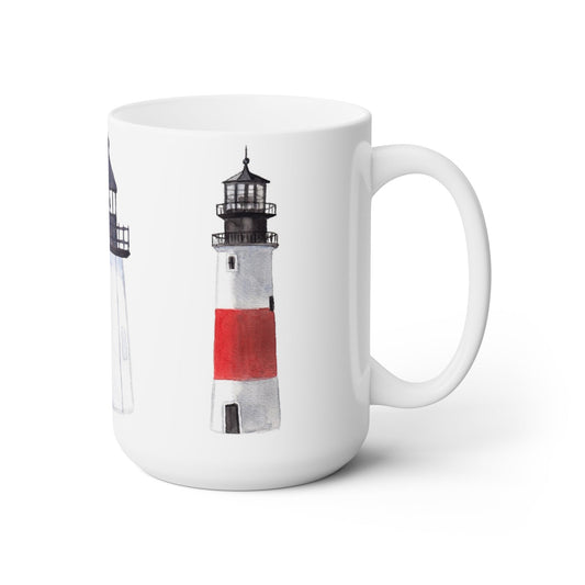 Nantucket Lighthouses Ceramic Mug