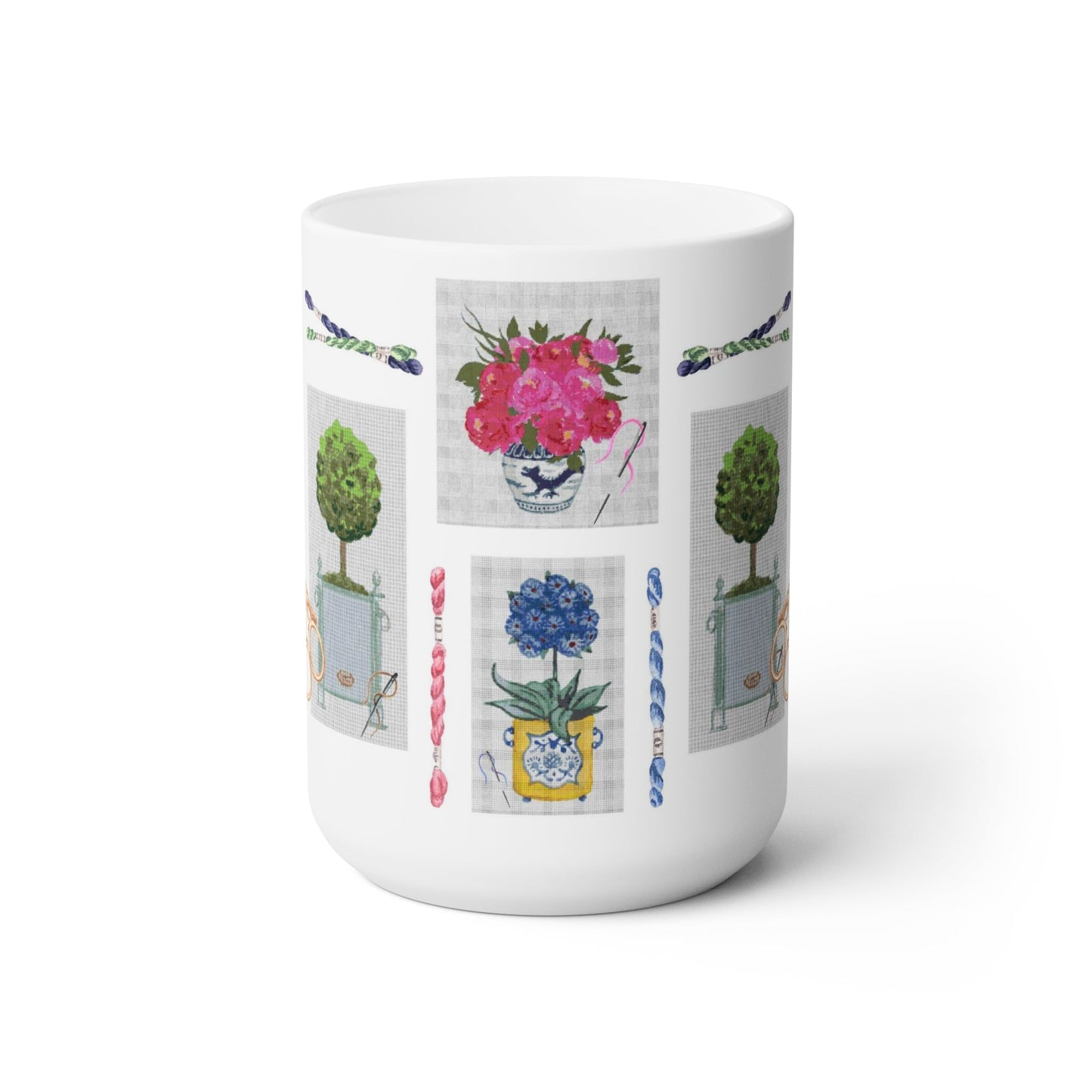 Making A Point Needlepoint Ceramic Mug