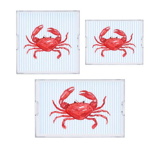 Crabby Reversible Acrylic Tray - Three Sizes
