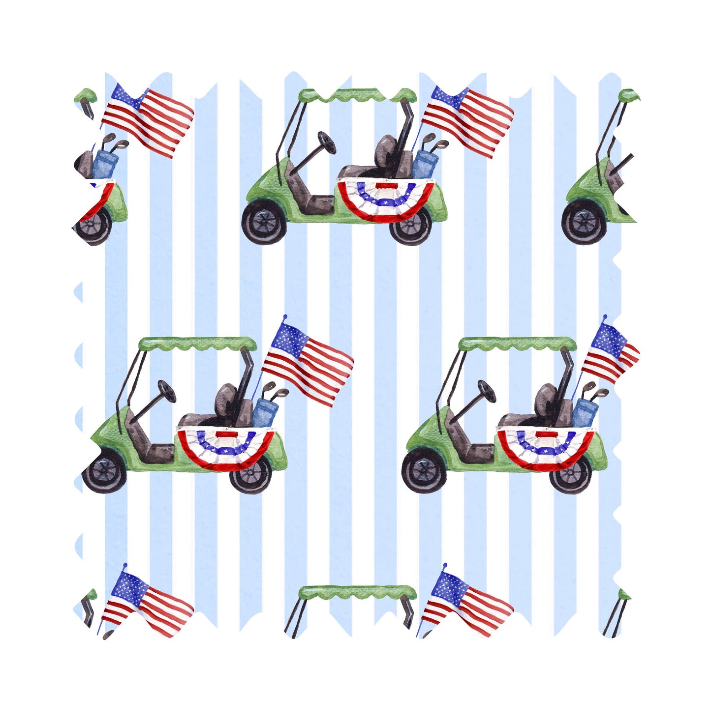 Teeing Up Freedom Golf Luxury Gift Wrap