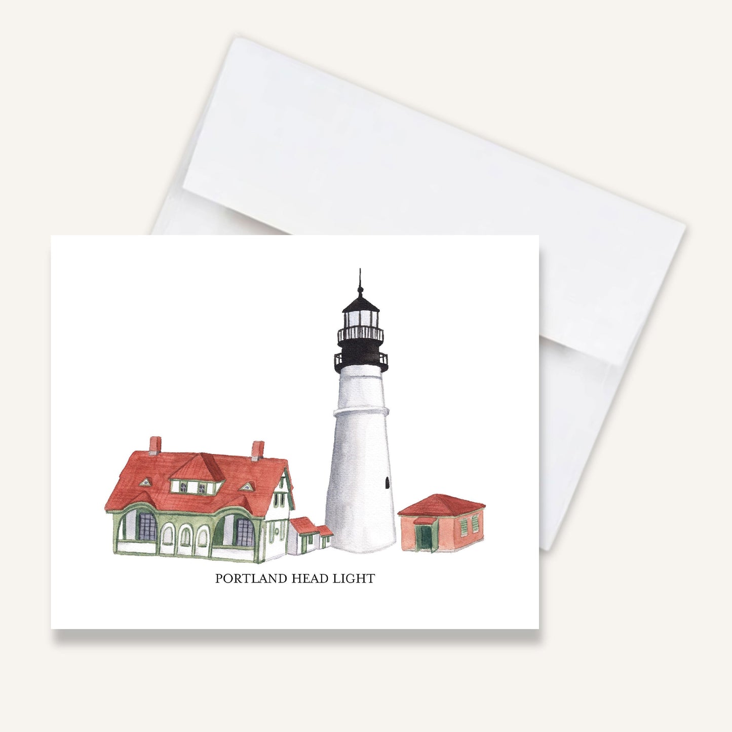 Portland Head Light Folded Notecards