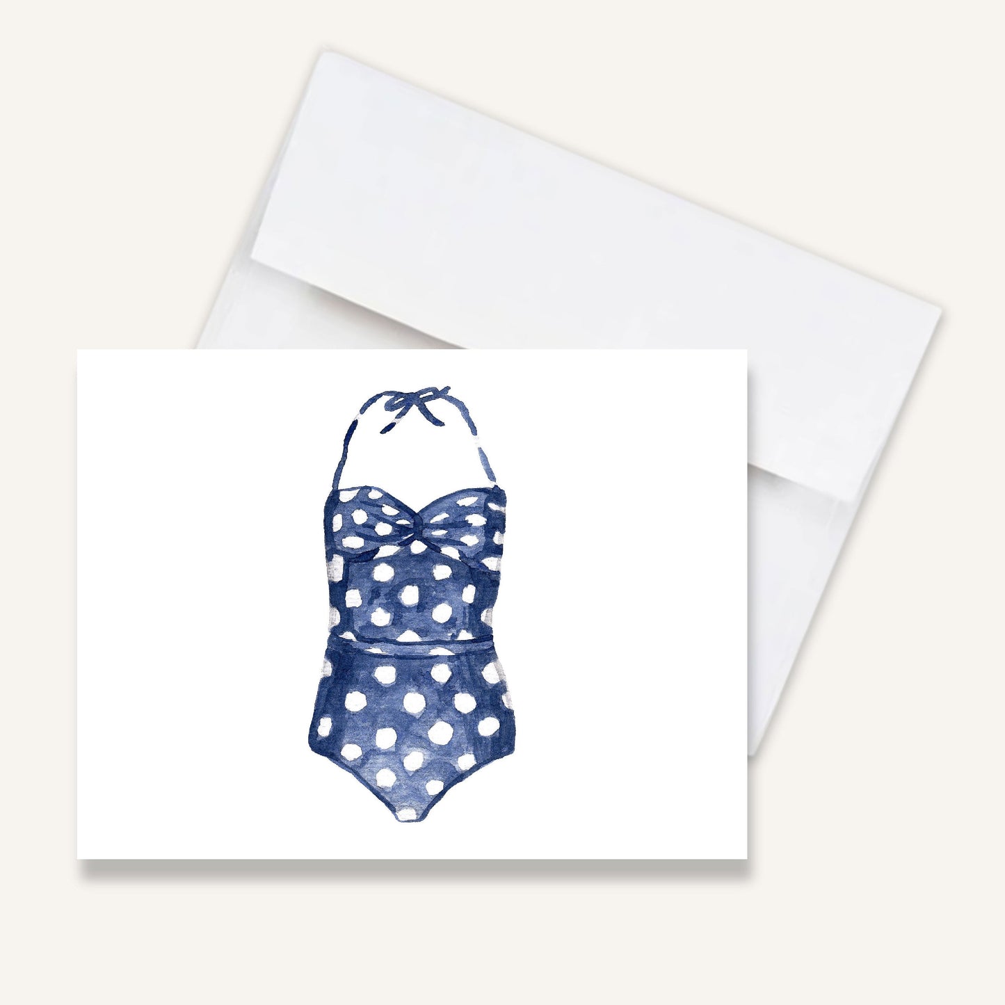 Bathing Beauty Folded Notecards