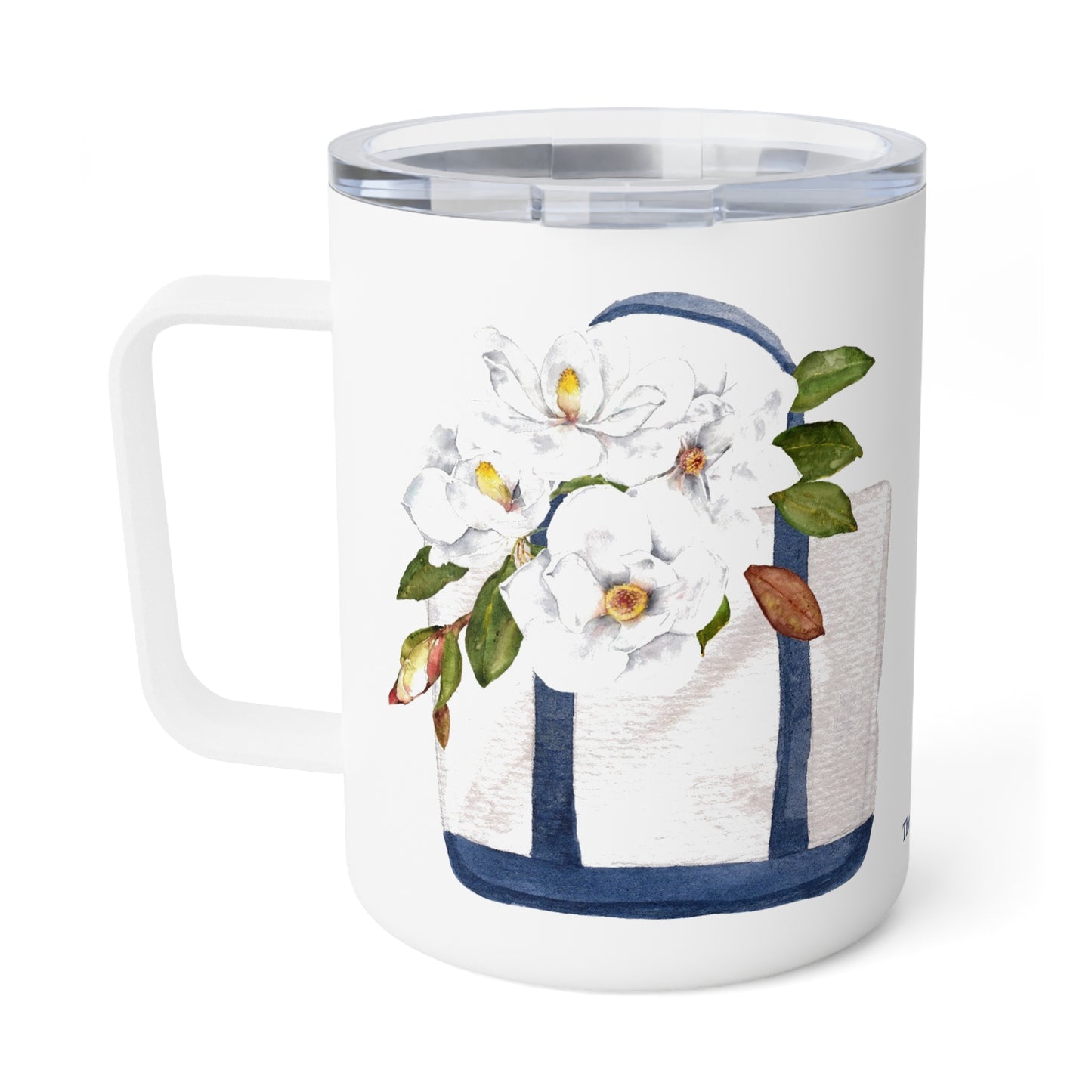 Southern Magnolia Tote Insulated Travel Multi Mug With Optional Monogram