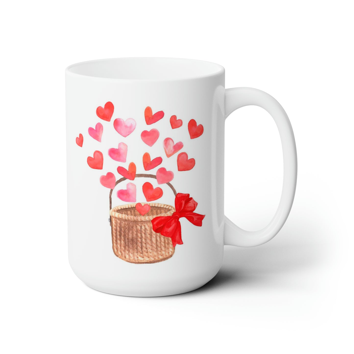 Basket of Hearts Ceramic Mug