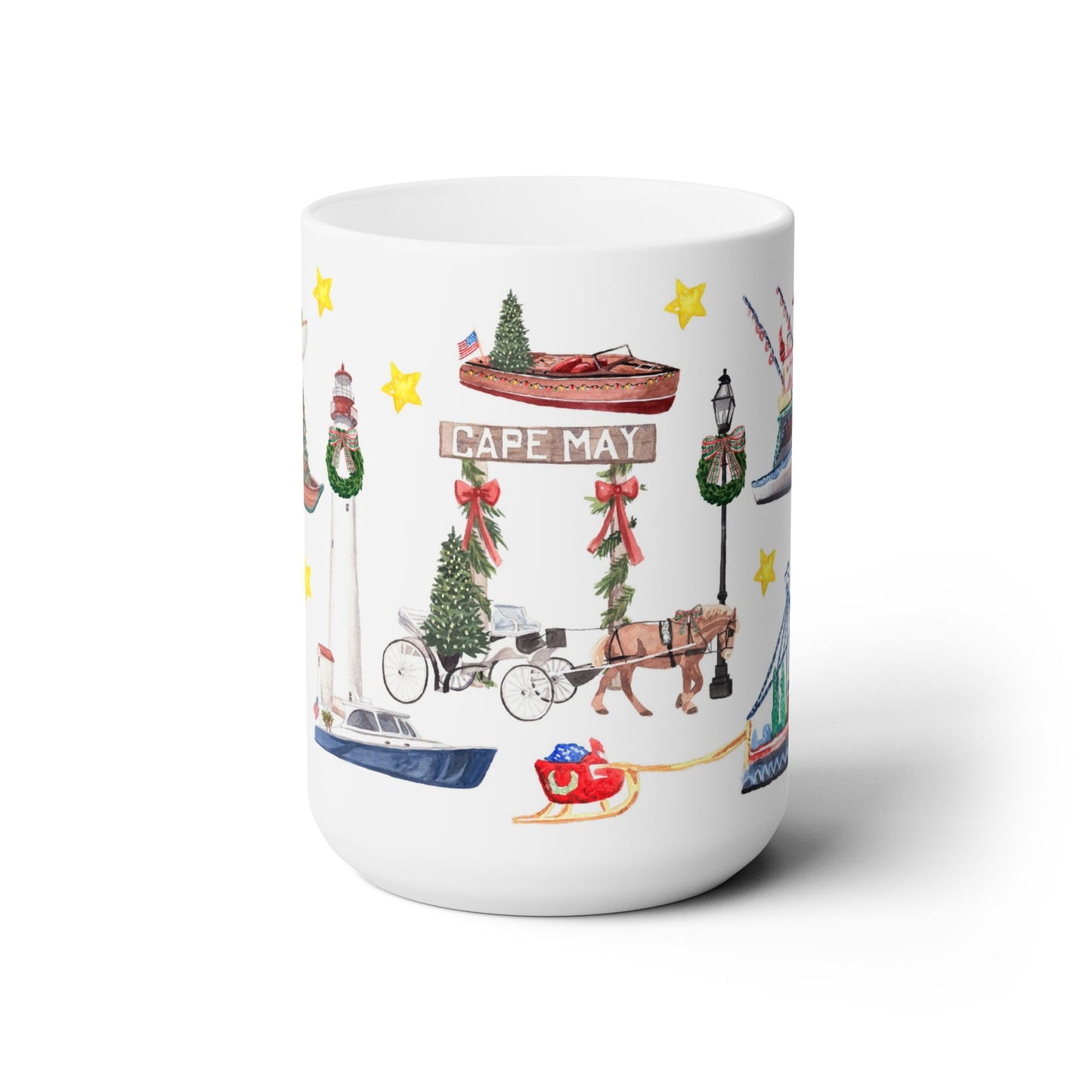 Cape May Christmas Ceramic Mug