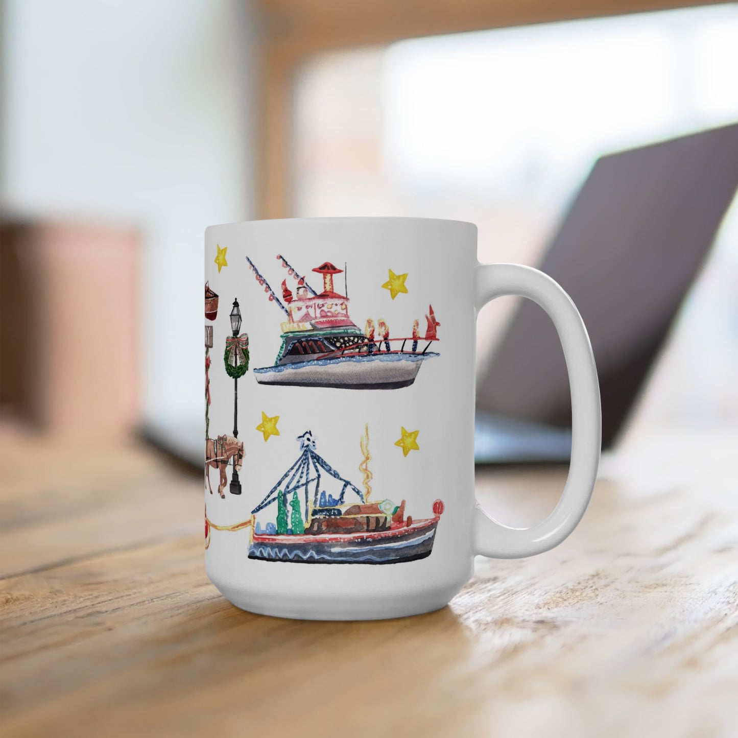 Cape May Christmas Ceramic Mug