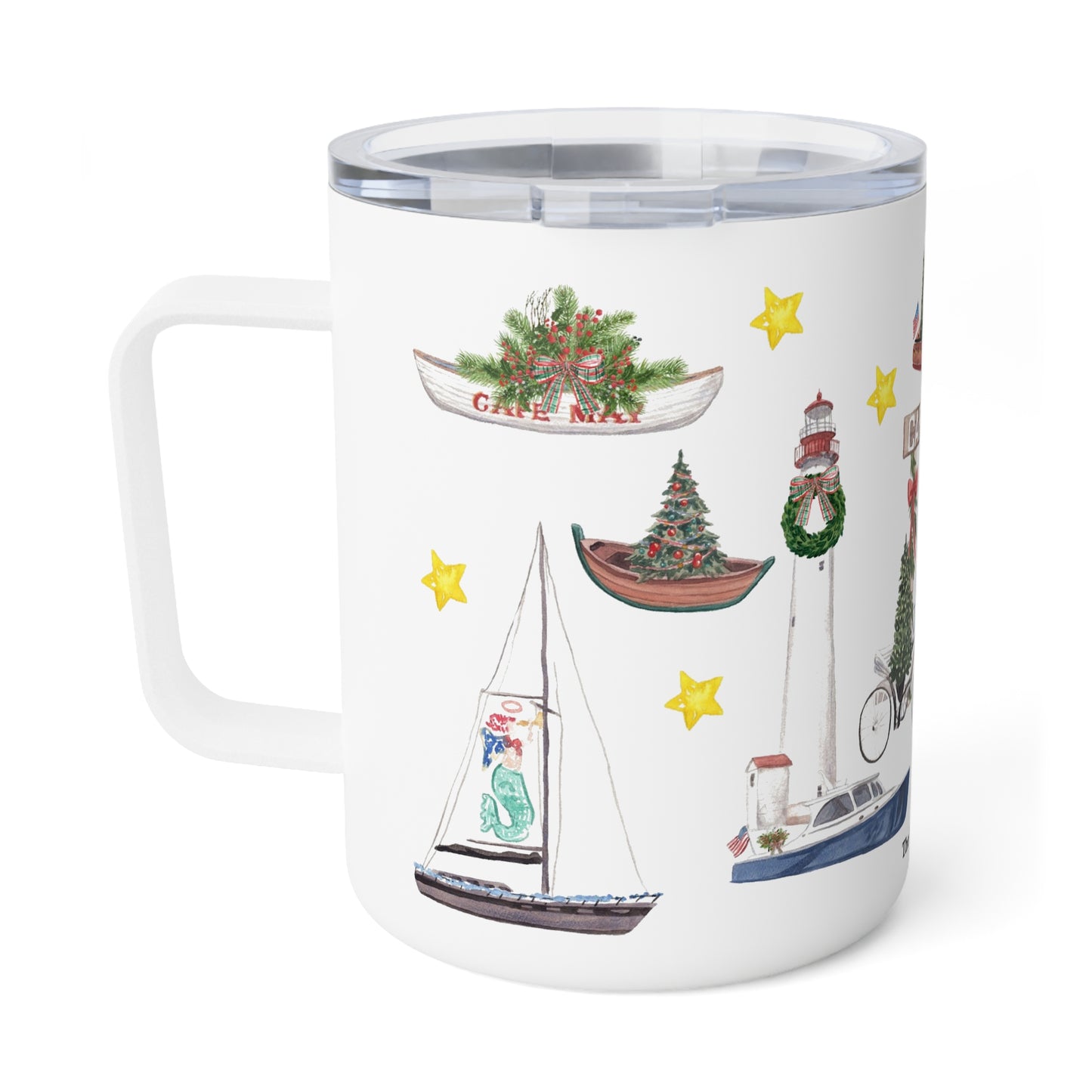 Cape May Christmas Insulated Travel Mug