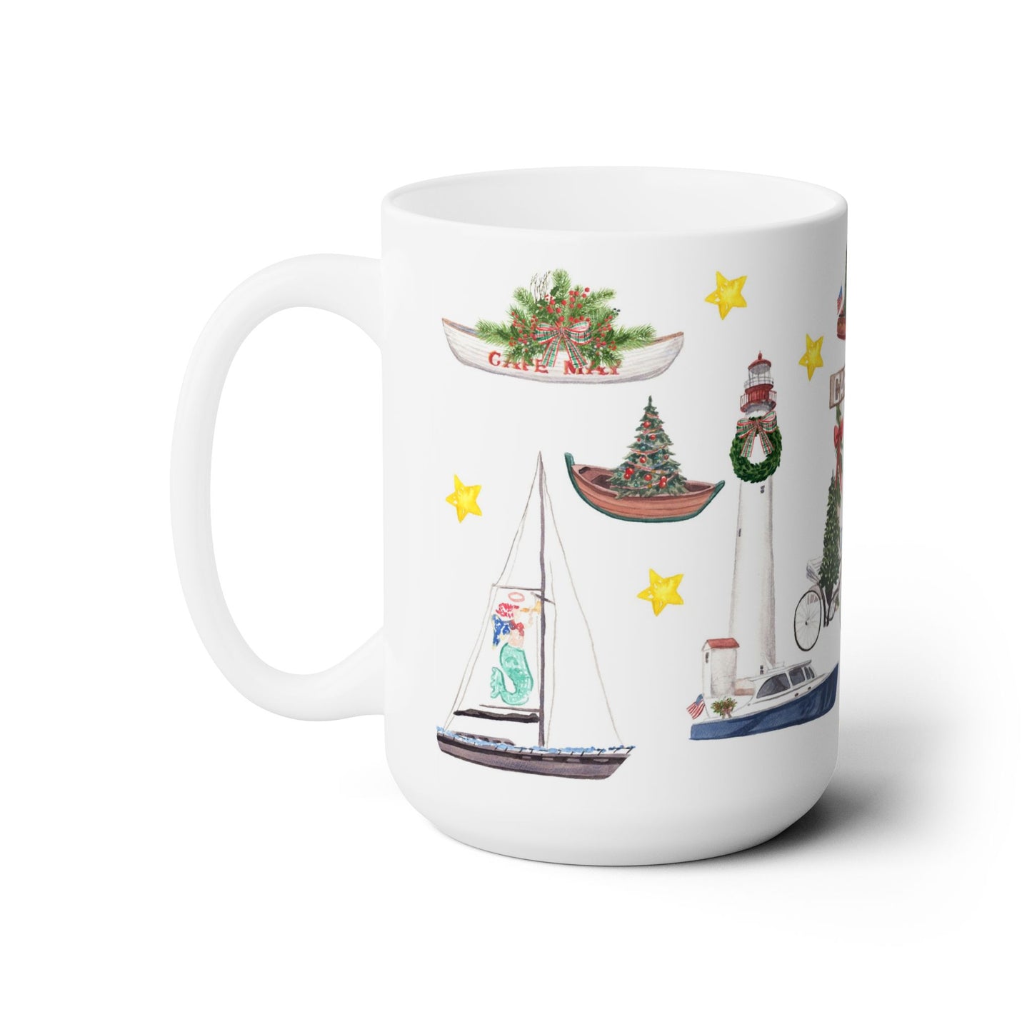 Cape May Christmas Ceramic Mug