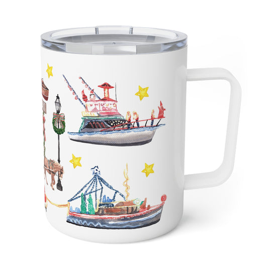 Cape May Christmas Insulated Travel Mug