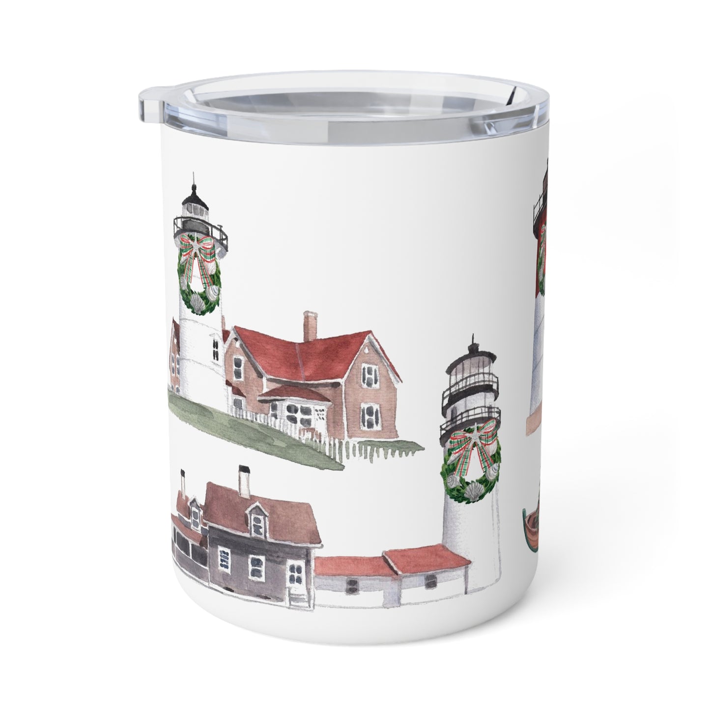 Nantucket Christmas Lighthouses Insulated Multi Mug