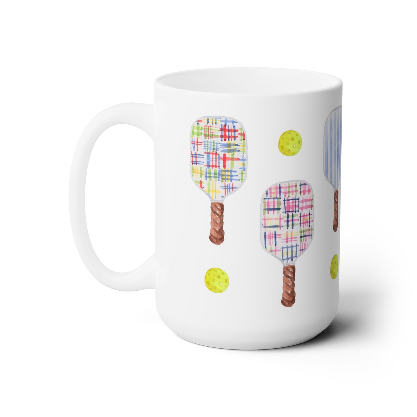 Pickleball Ceramic Mug - Marblehead Madras