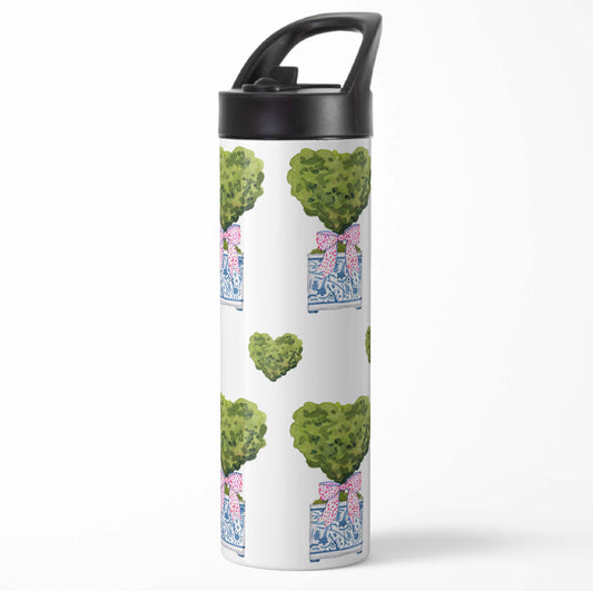 Love Topiary Insulated Water Bottle