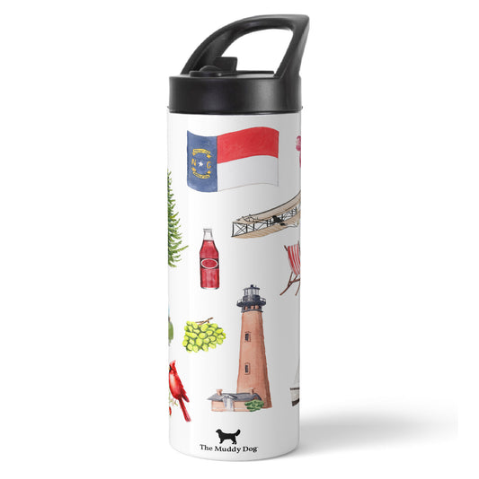 North Carolina Forever! Insulated Water Bottle
