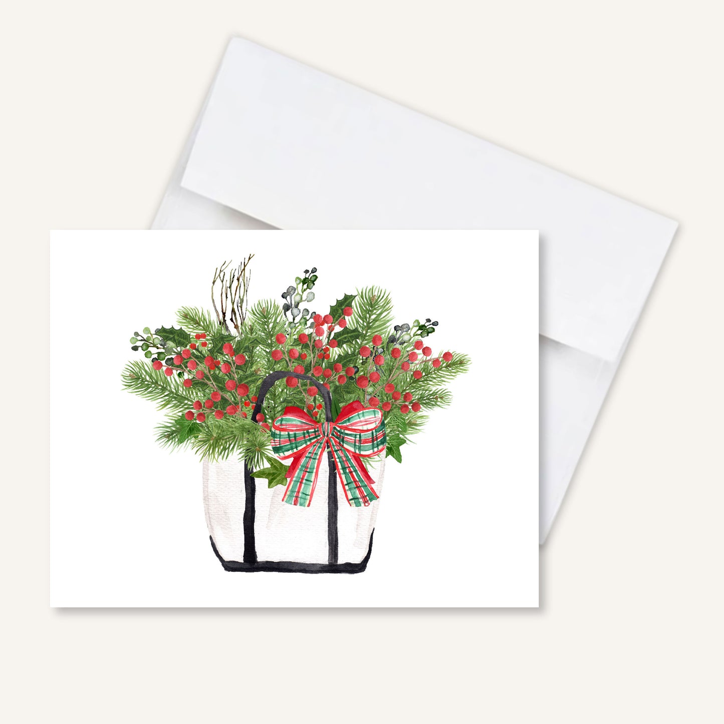 Islesboro Christmas Tote Folded Notecards