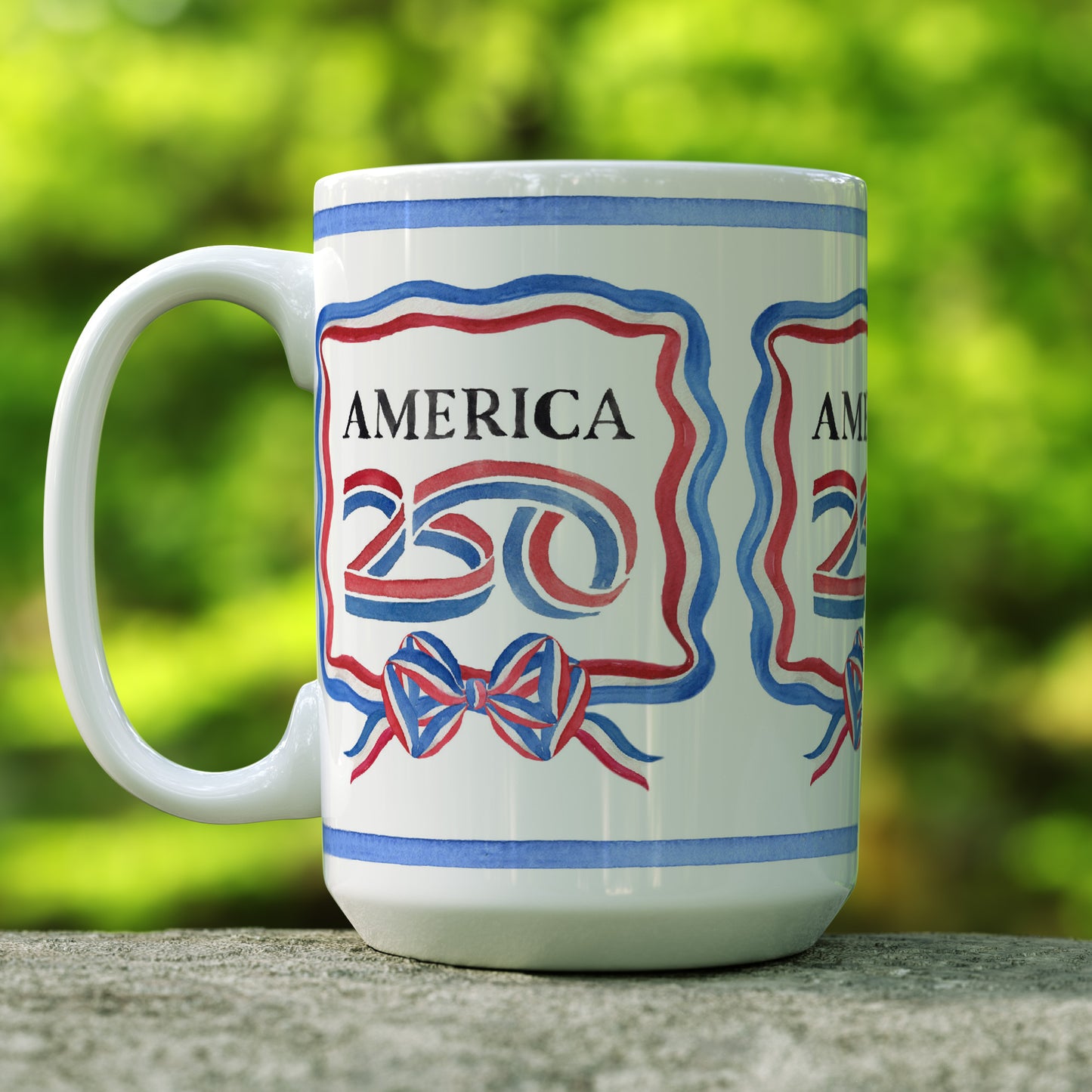 America250® Patriotic Framed Logo Ceramic Mug