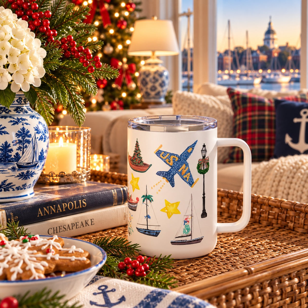Annapolis Christmas Insulated Travel Mug