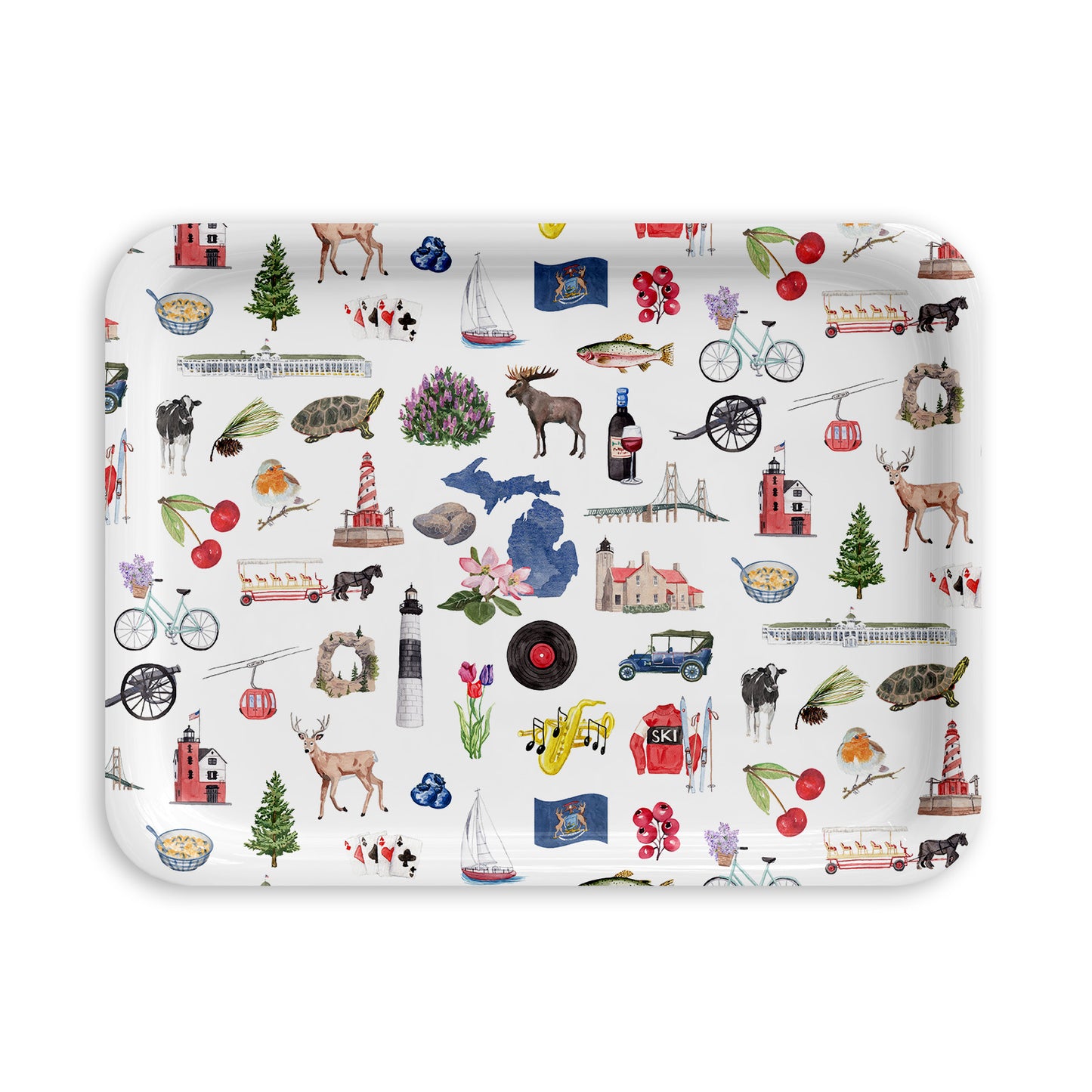 Michigan Forever! Birchwood Serving Tray