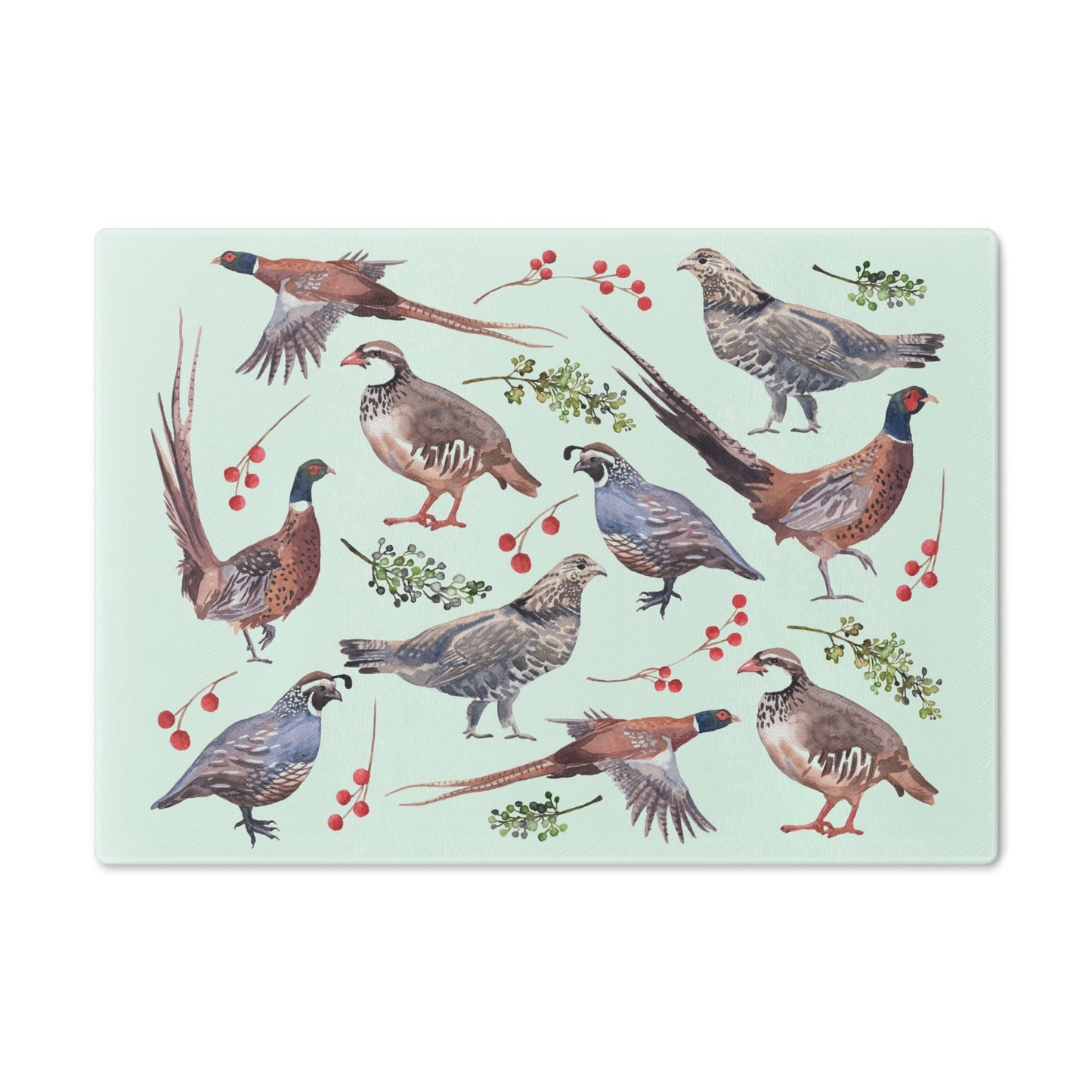 Birds Of A Feather Tempered Glass Cutting Board