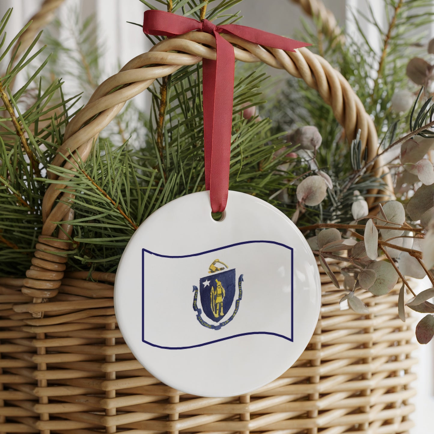 Boston Forever! Two Sided Ornament With Gift Box