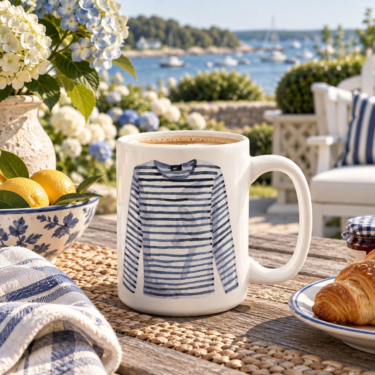 Breton Shirt Ceramic Mug