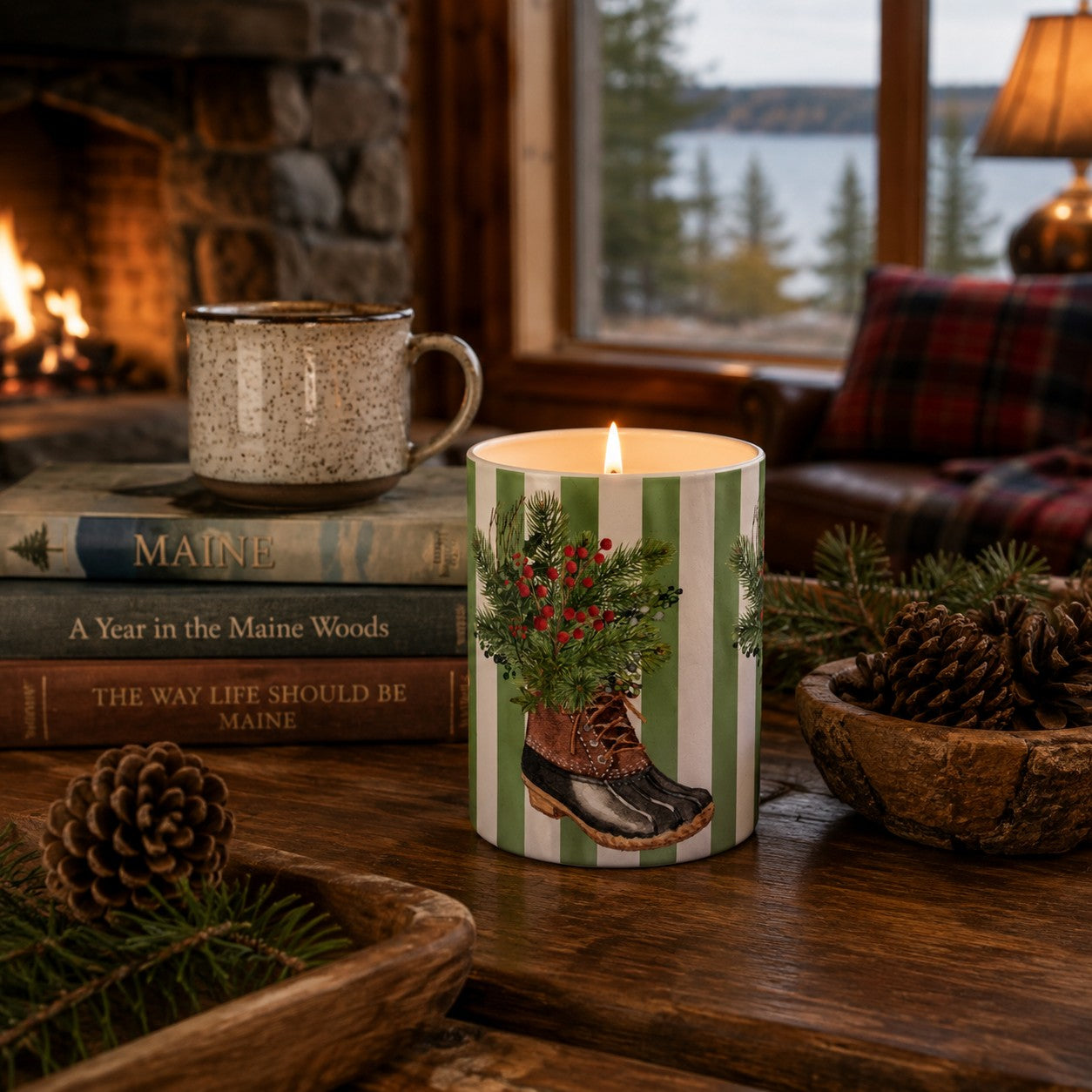 Soy Christmas Candle - Freeport Christmas Boot