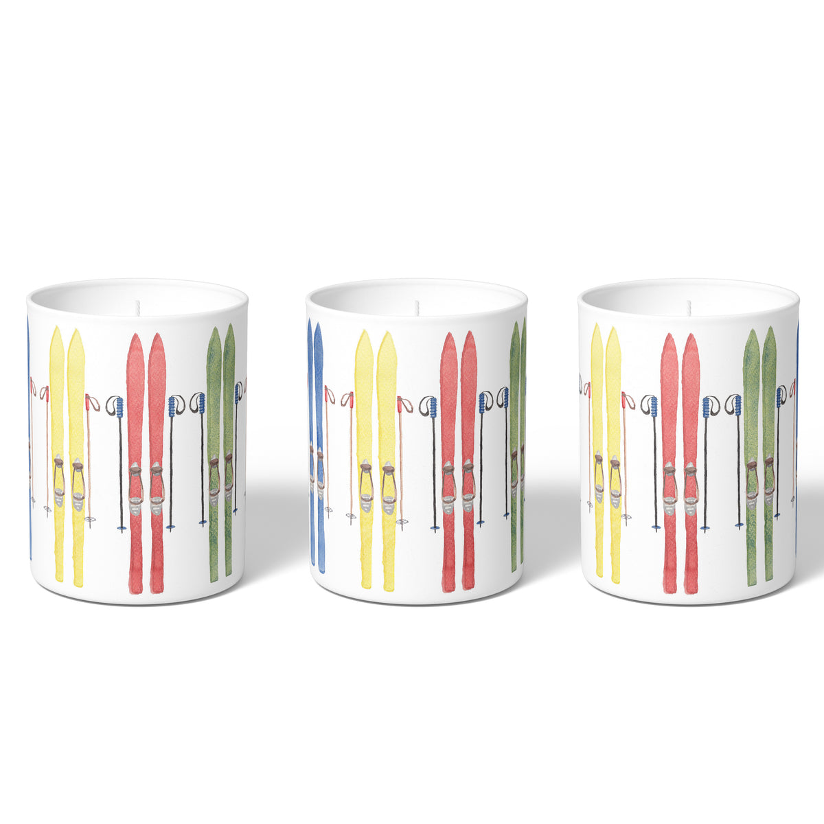 Colorful Skiis Soy Candle