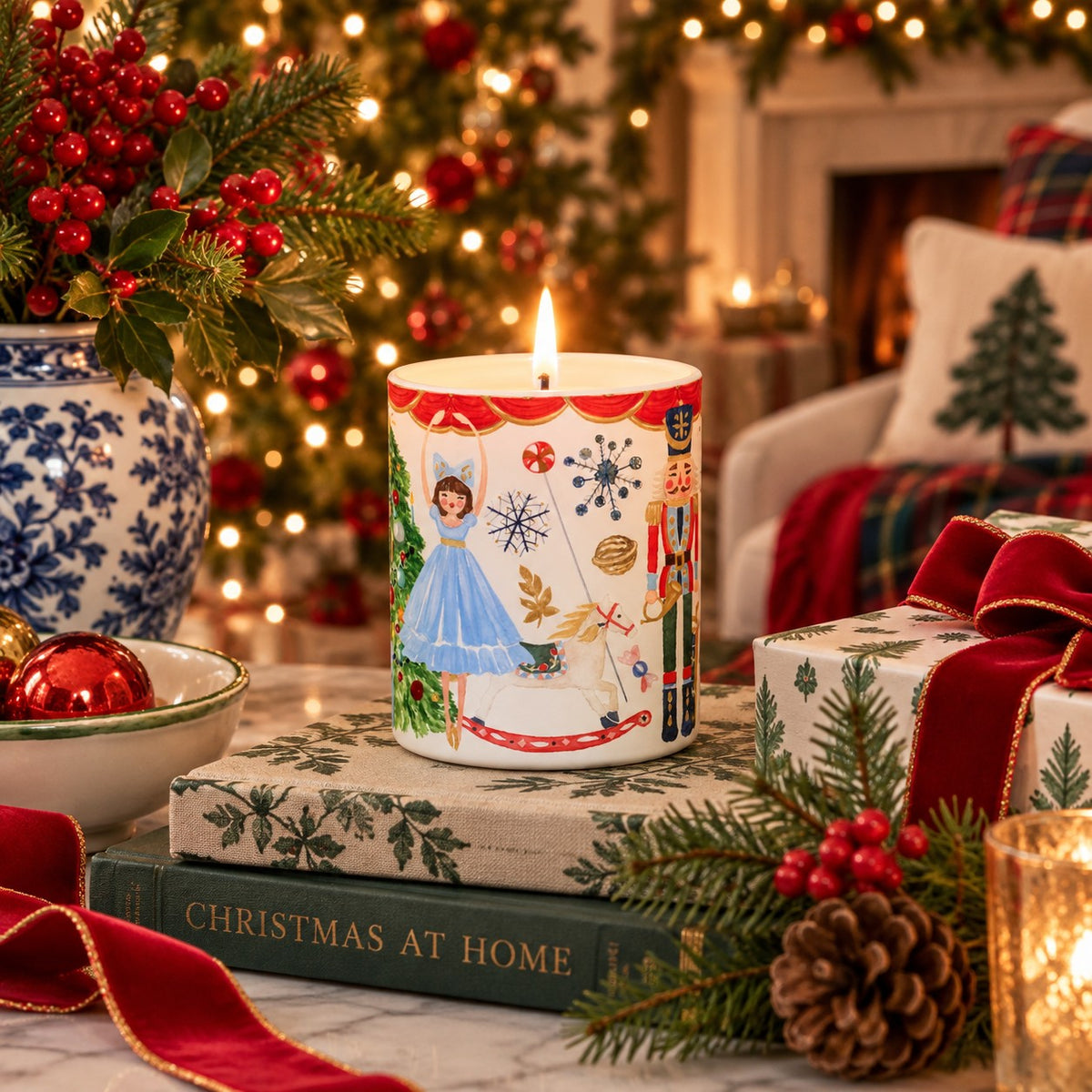 Nutcracker Christmas Candle