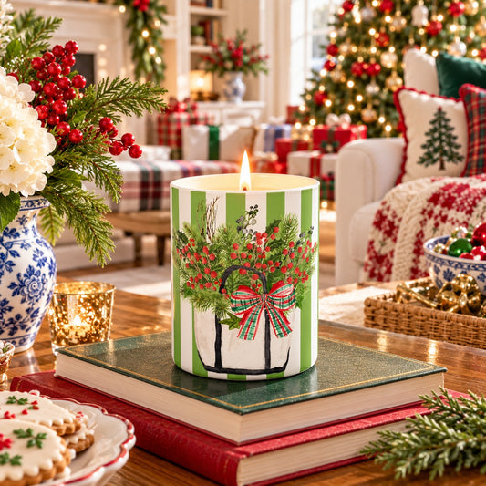Christmas Tote Holiday Candle Tartan & Pine™