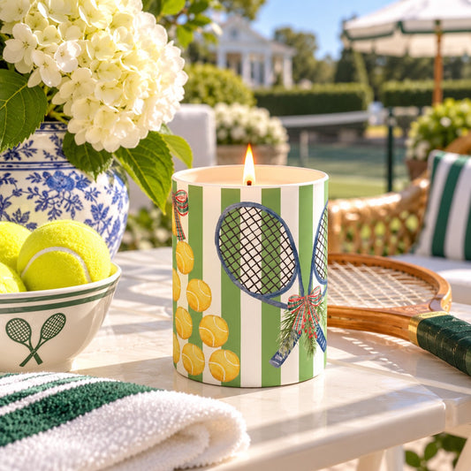 Serving Up Christmas Tennis Soy Candle