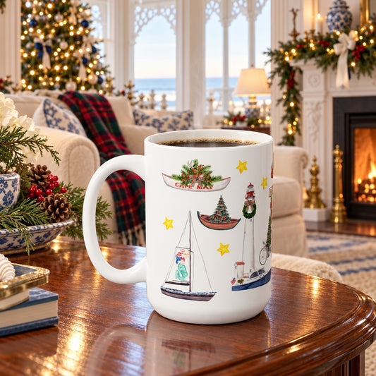 Cape May Christmas Ceramic Mug
