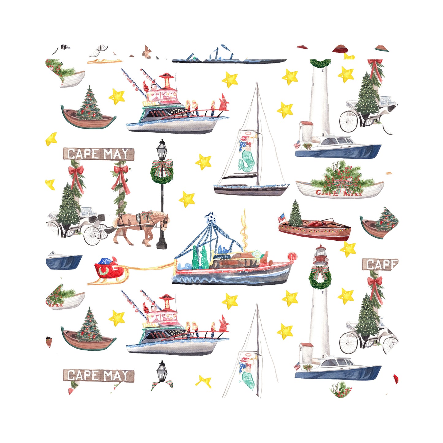 Cape May Christmas Luxury Gift Wrap