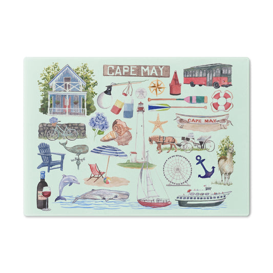 Tempered Glass Cutting Board - Cape May