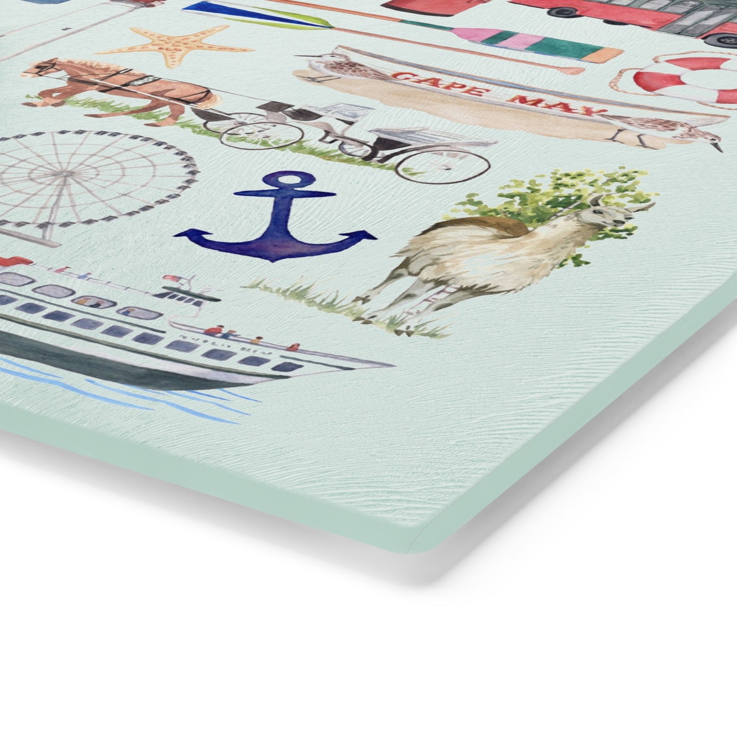 Tempered Glass Cutting Board - Cape May