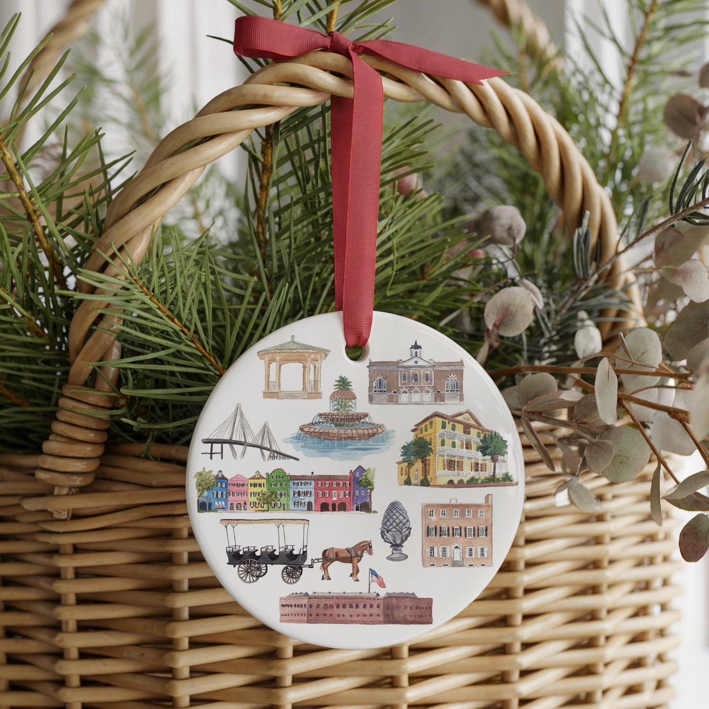 Charleston Forever! Two Sided Ornament With Gift Box
