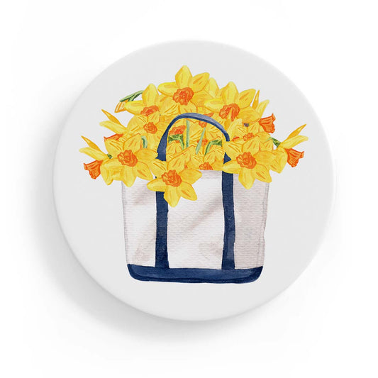 Daffodil Days Ceramic Coaster