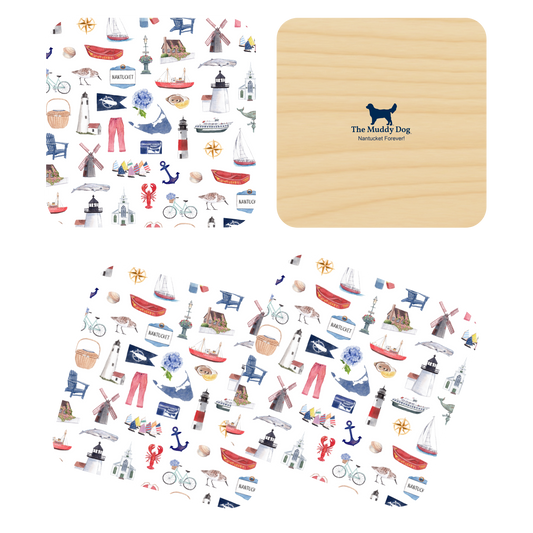 Nantucket Forever! Coasters (Boxed Set Of Four)