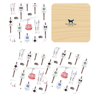 Ski You Later Coasters (Boxed Set Of Four)